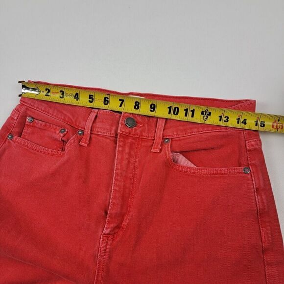 AO.LA Good High Rise Ankle Skinny Jeans Pants Red Orange Women Size 30 - Picture 8 of 12